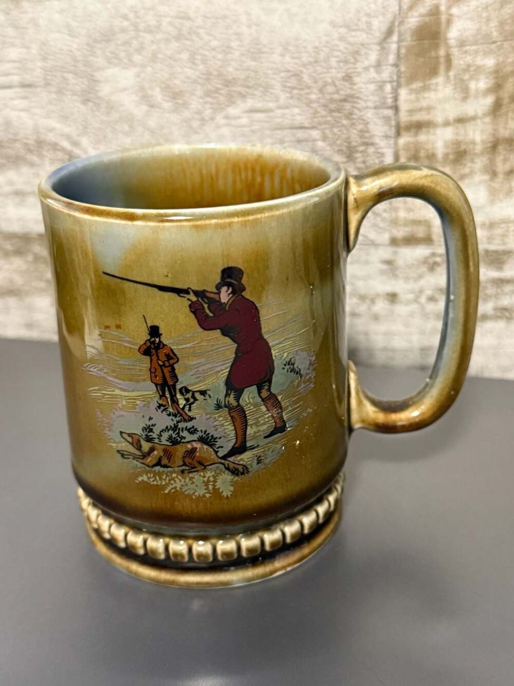 Wade Irish Porcelain Fox Hunt Coffee Mug Hunter Dogs Made in Ireland